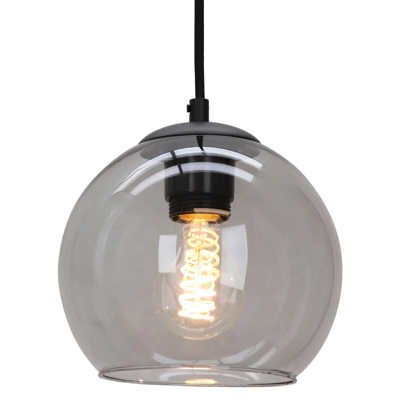 Luca - Hanglamp - Zwart / Grijs - 3L