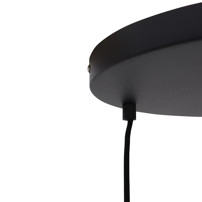 Luca - Hanglamp - Zwart / Grijs - 3L