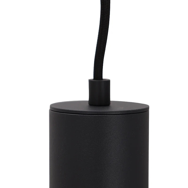 Luca - Hanglamp - Zwart / Grijs - 5L