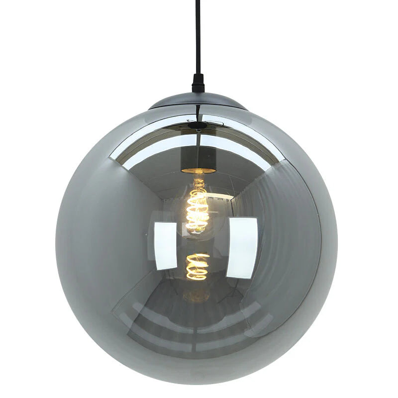 Lucio - Hanglamp - Zwart / Grijs - 3L