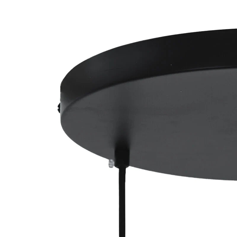Lucio - Hanglamp - Zwart / Grijs - 5L