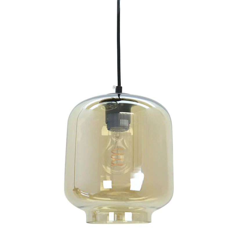 Lora - Hanglamp - Amber / Zwart - 3L