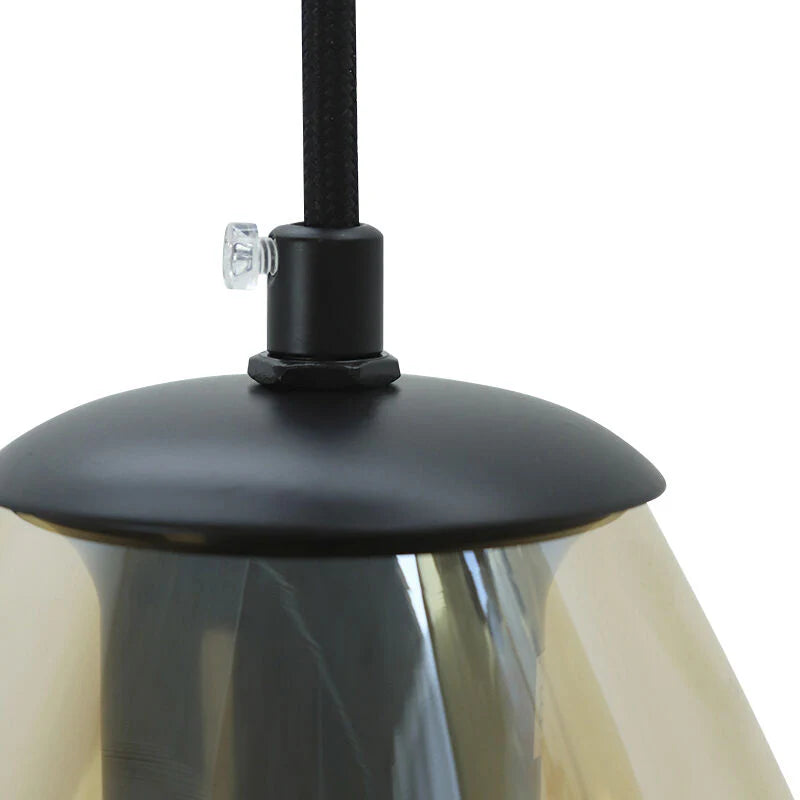 Lora - Hanglamp - Amber / Zwart - 3L