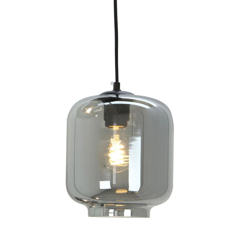 Lora - Hanglamp - Grijs / Zwart - 5L