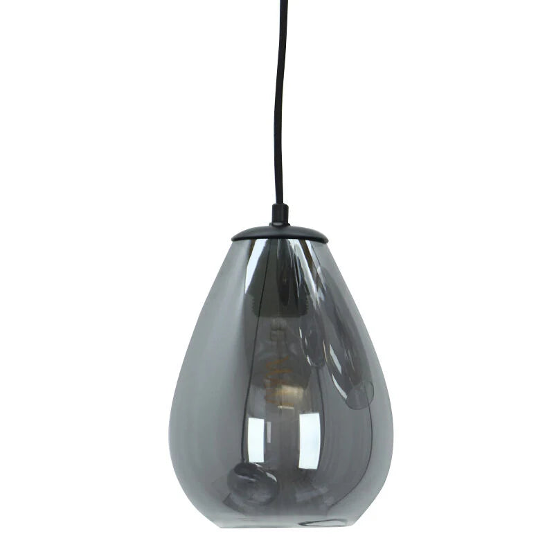 Lora - Hanglamp - Grijs / Zwart - 5L