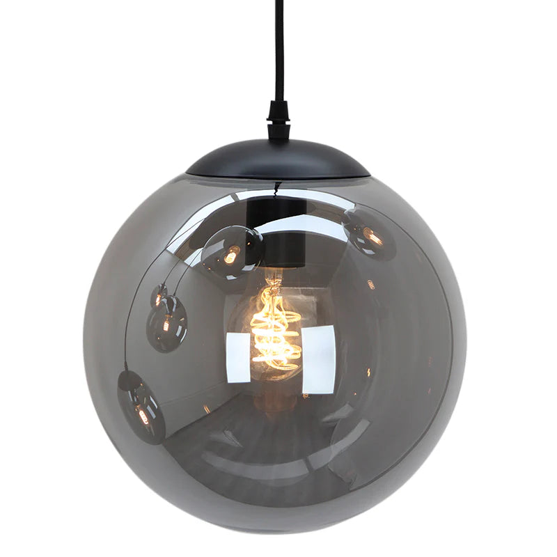 Lucio - Hanglamp - Grijs / Zwart - 6L