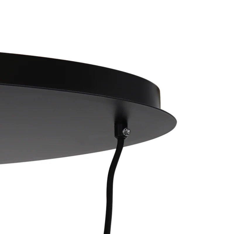 Lucio - Hanglamp - Amber / Zwart - 6L