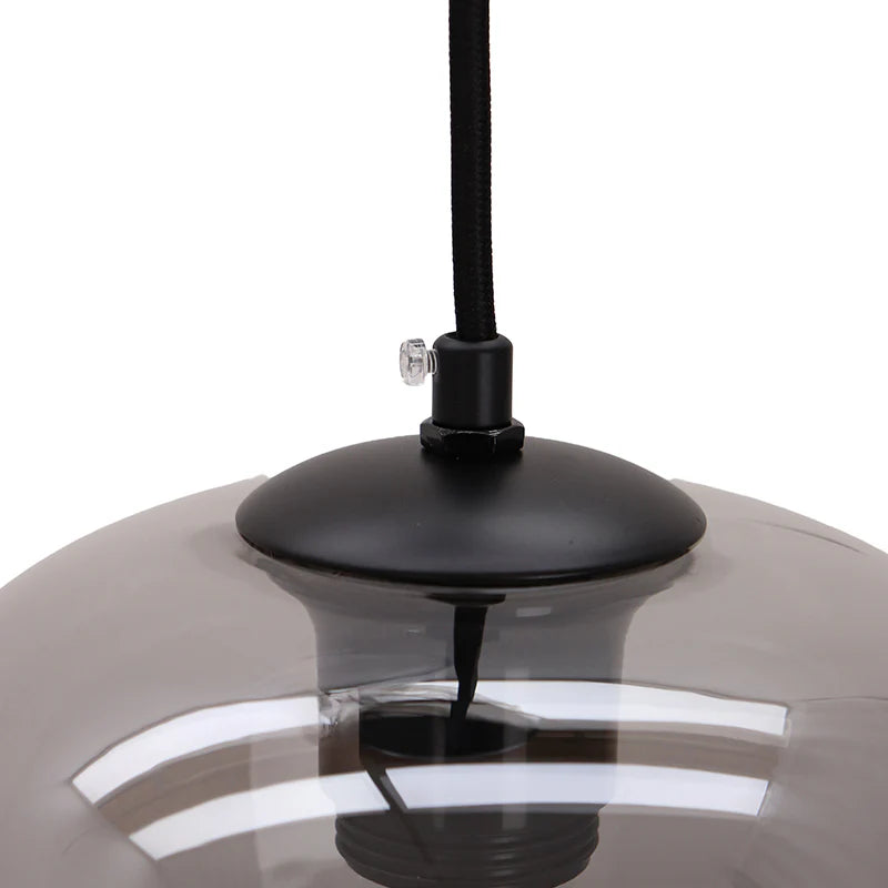Lora - Hanglamp - Grijs / Zwart - 3L