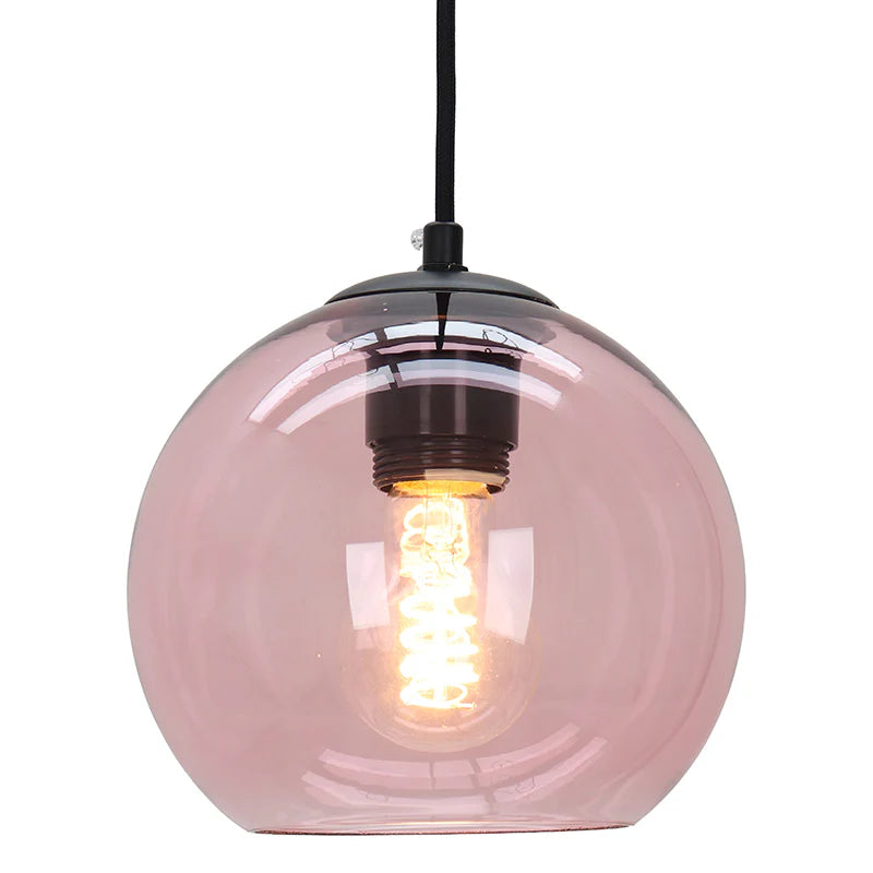 Lora - Hanglamp - Roze / Zwart - 5L