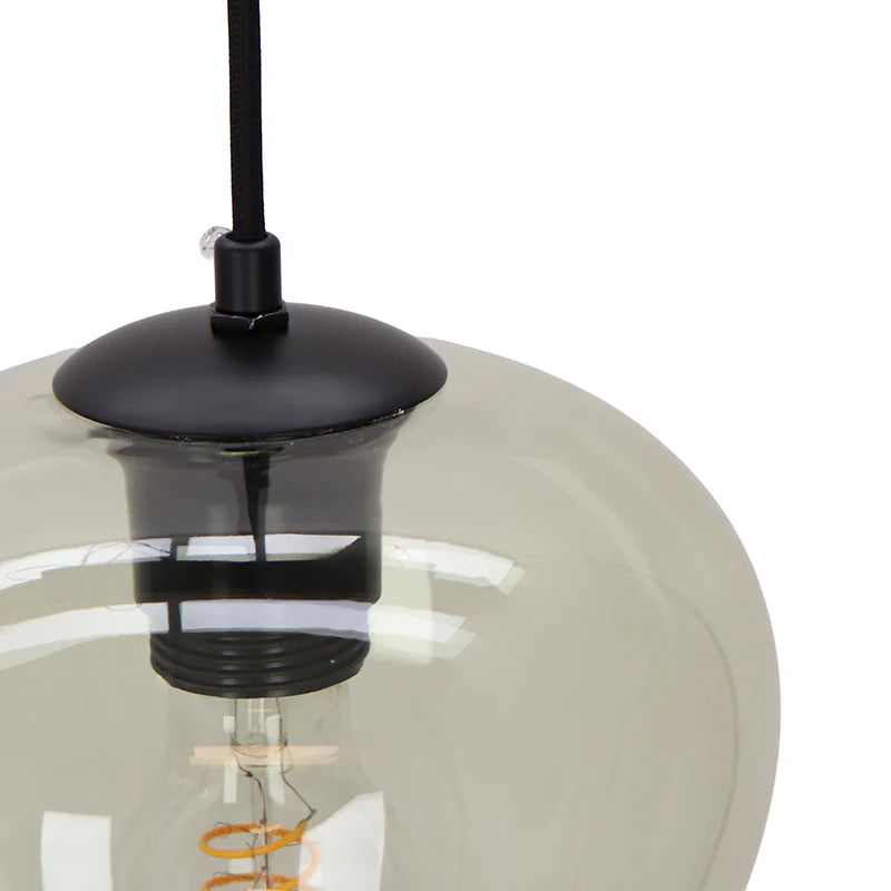 Lora - Hanglamp - Multikleur / Zwart - 5L