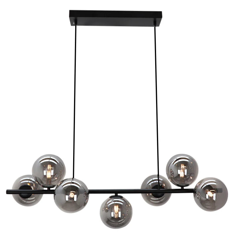 Roma - Hanglamp - Grijs / Zwart - 7L