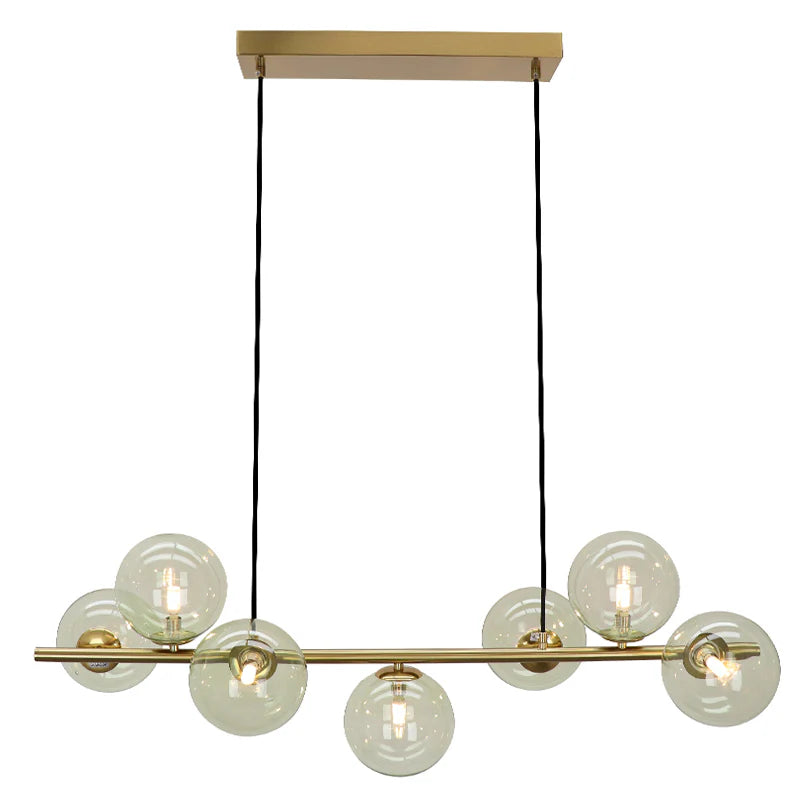 Roma - Hanglamp - Groen / Messing - 7L