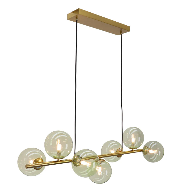 Roma - Hanglamp - Groen / Messing - 7L