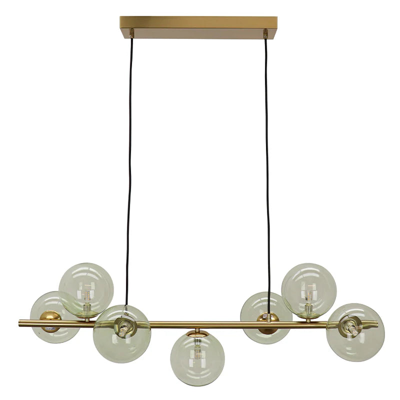 Roma - Hanglamp - Groen / Messing - 7L