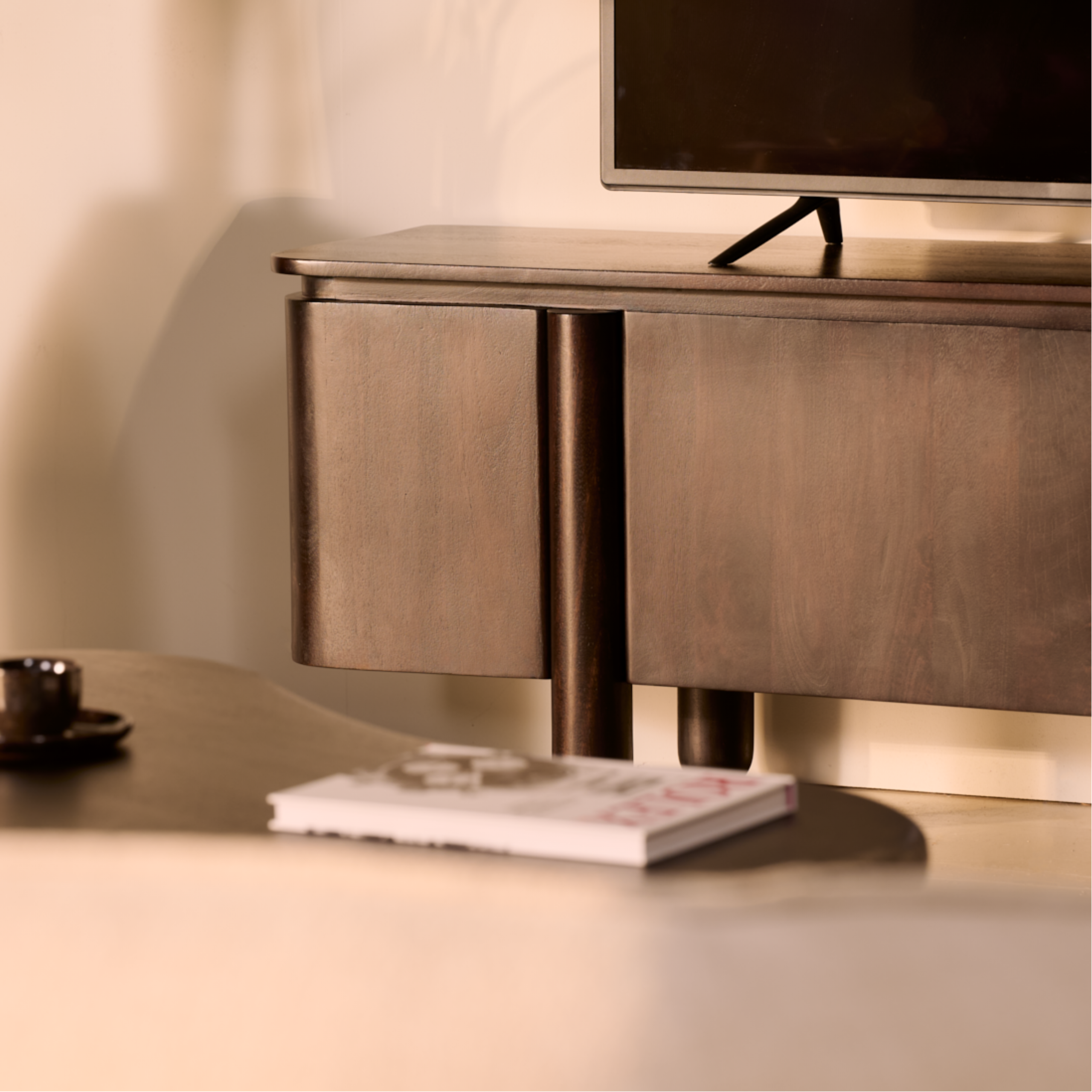 TV-Meubel Rondo – 210cm Donkerbruin