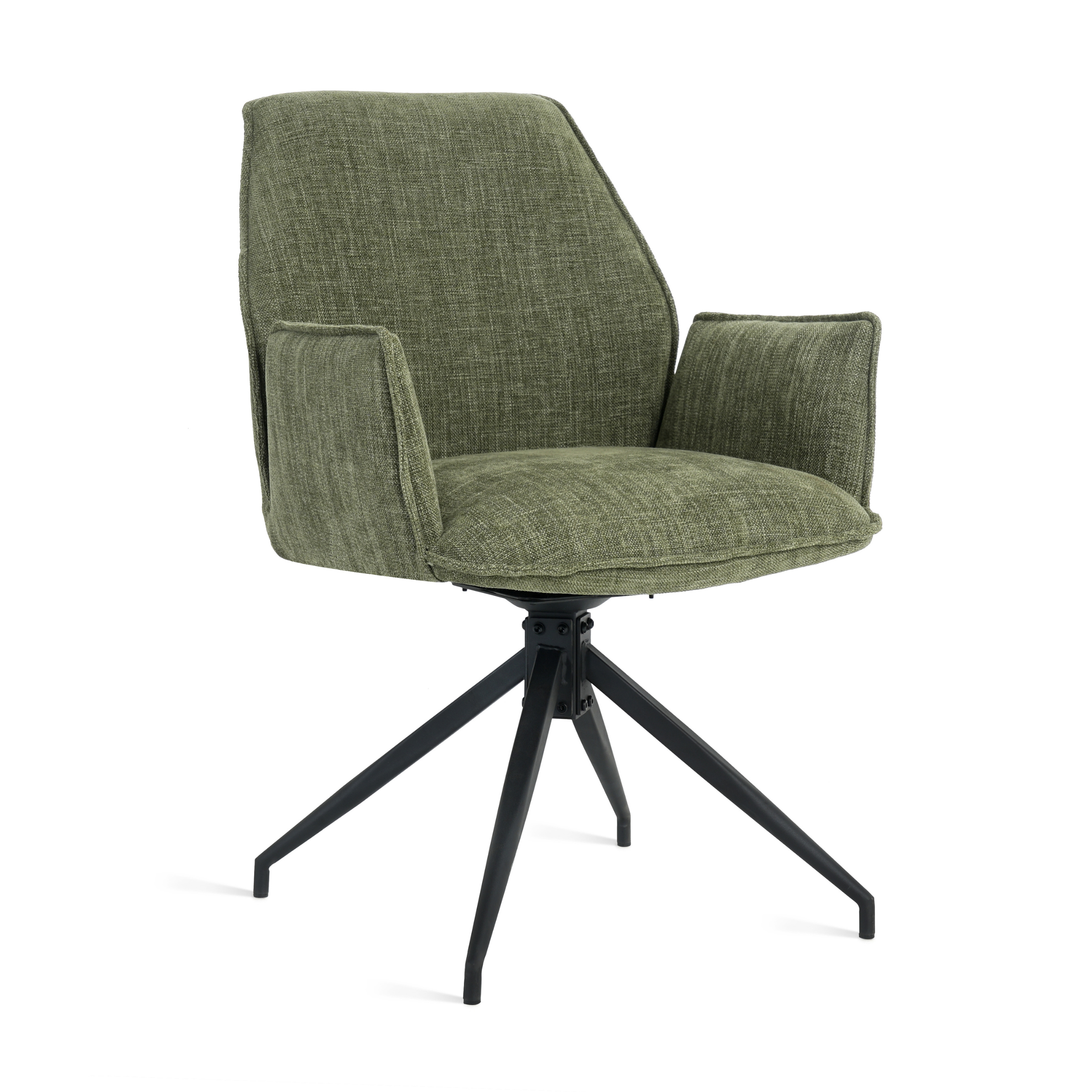 Eetkamerstoel Jill - Linnen Groen