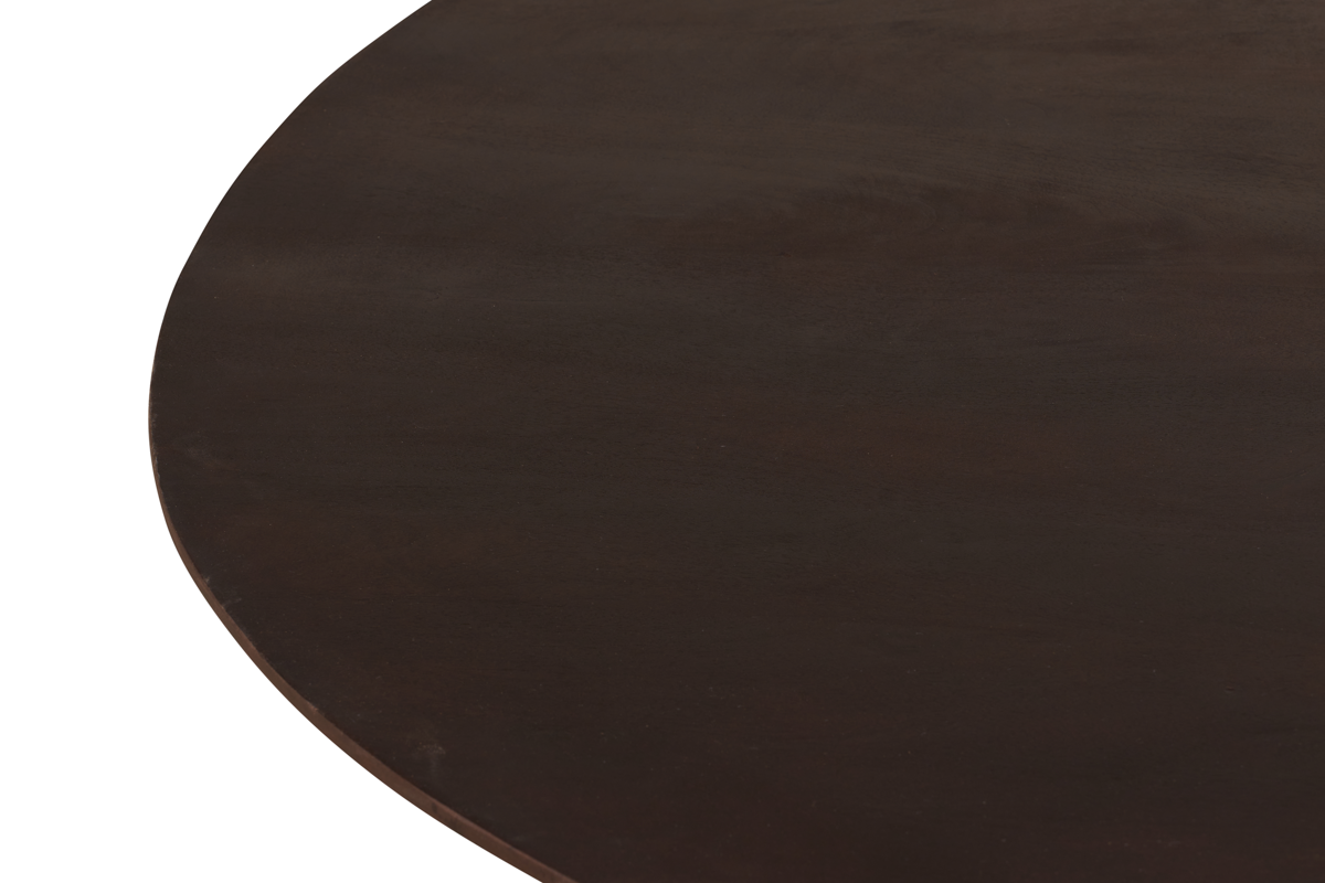 Japandi Eettafel Rond - Bruin - Ø120cm