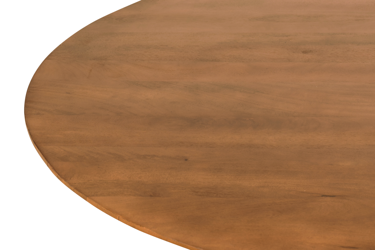 Japandi Eettafel Rond - Lichtbruin - Ø150cm