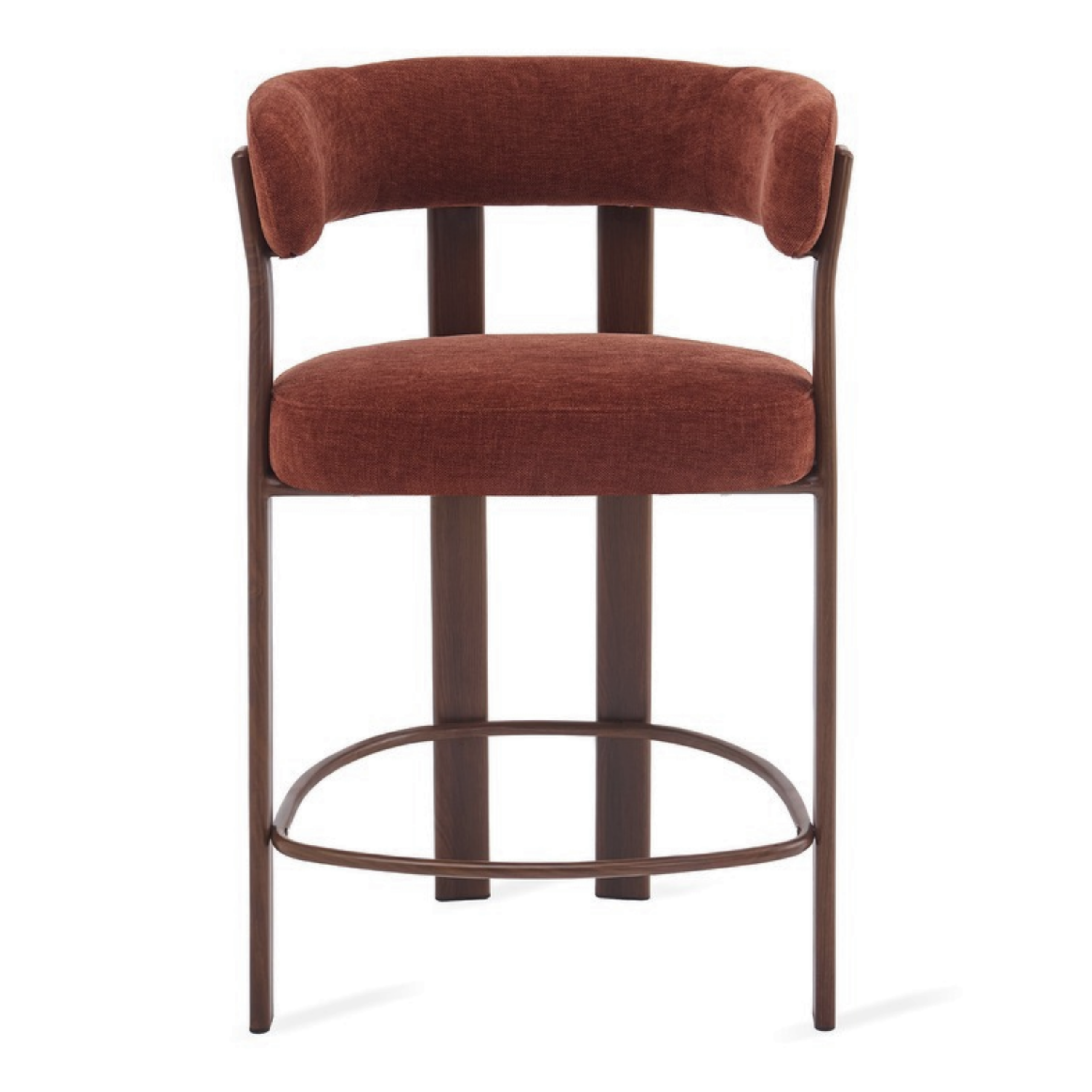 Barkruk Rose – Burgundy met Armleuning