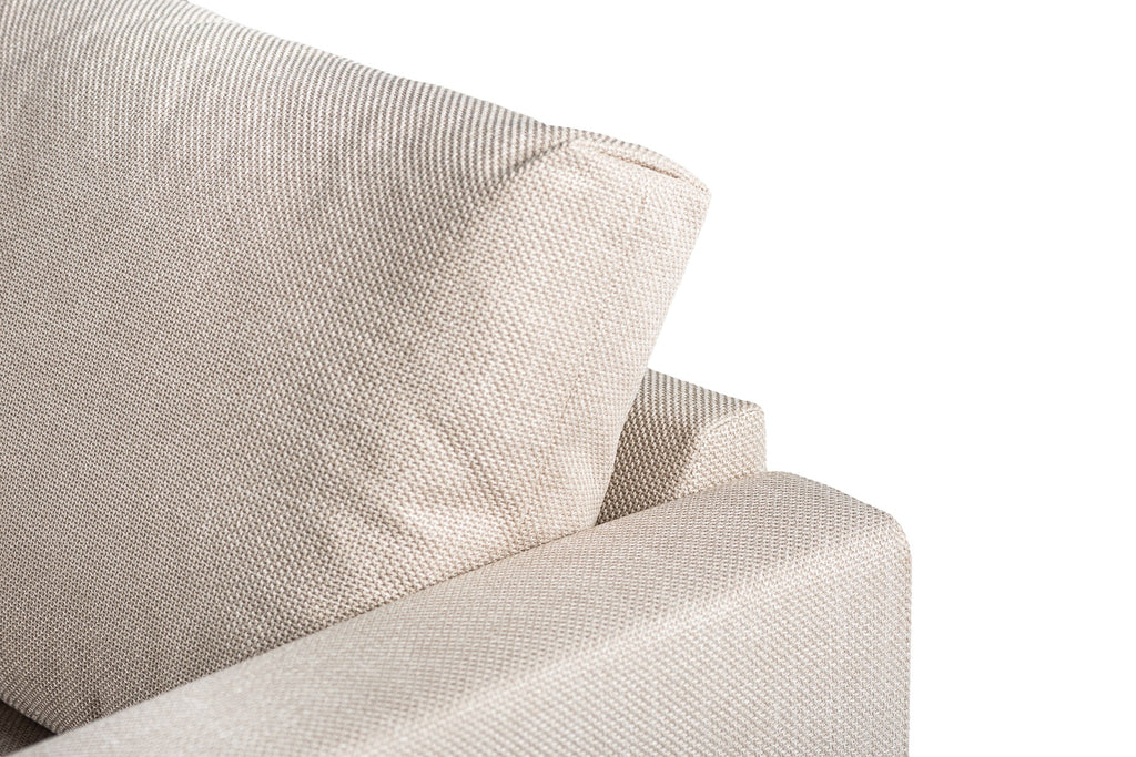 Hoekbank Sanne - beige - 3 zits - links