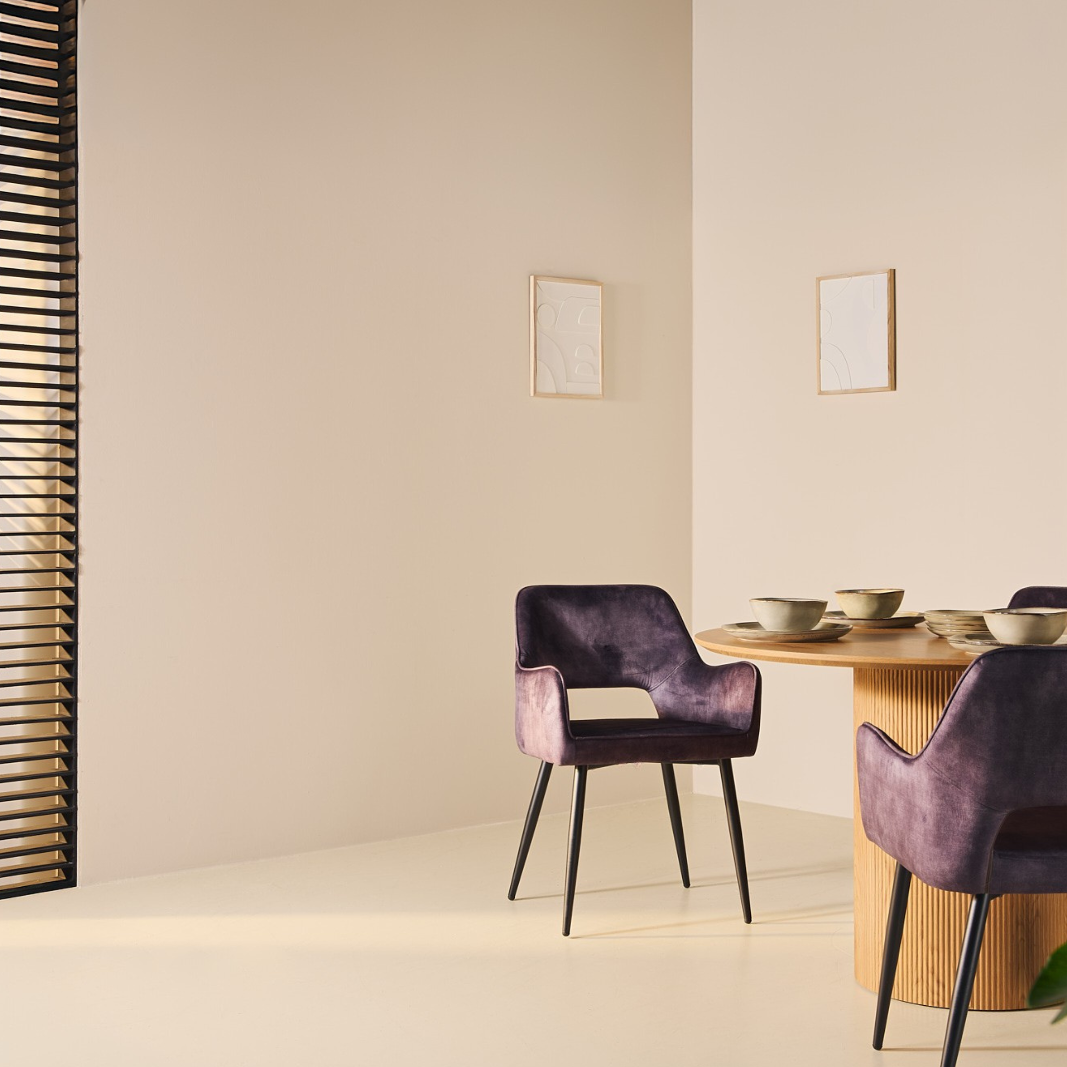 Eetkamerstoel Ray – Velvet Antraciet