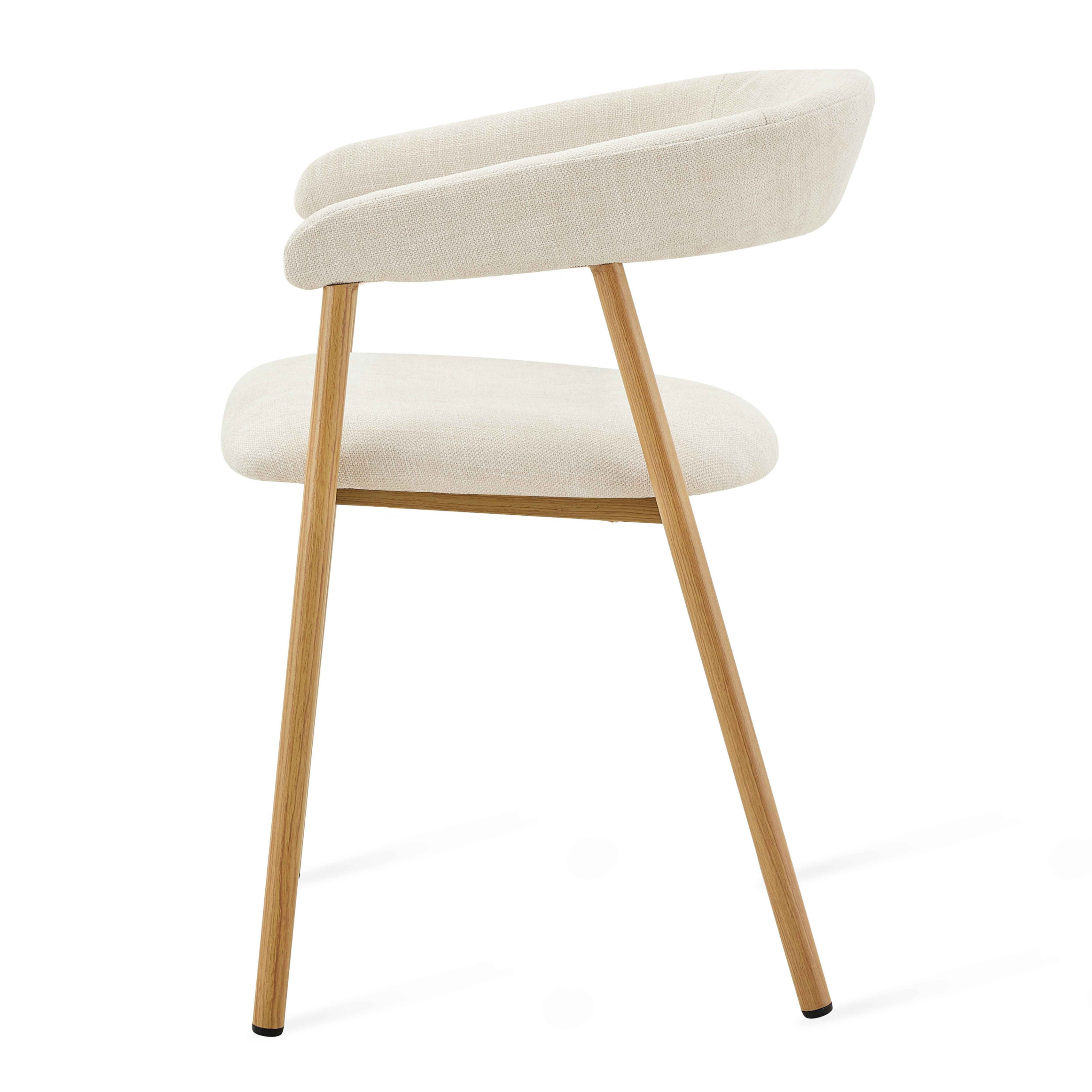 Eetkamerstoel Japandi - Beige Eiken