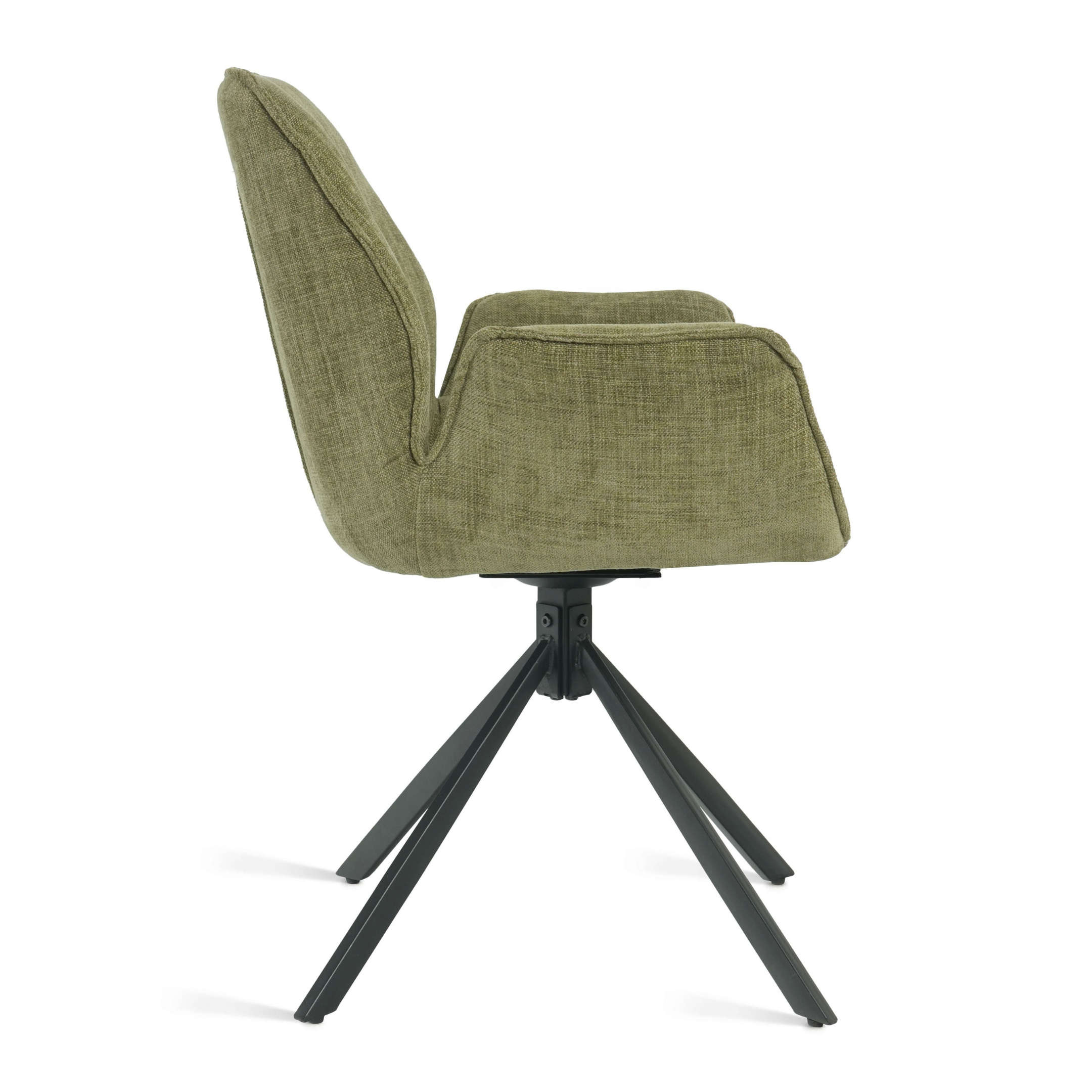 Eetkamerstoel Lyn – Stof Mosgroen