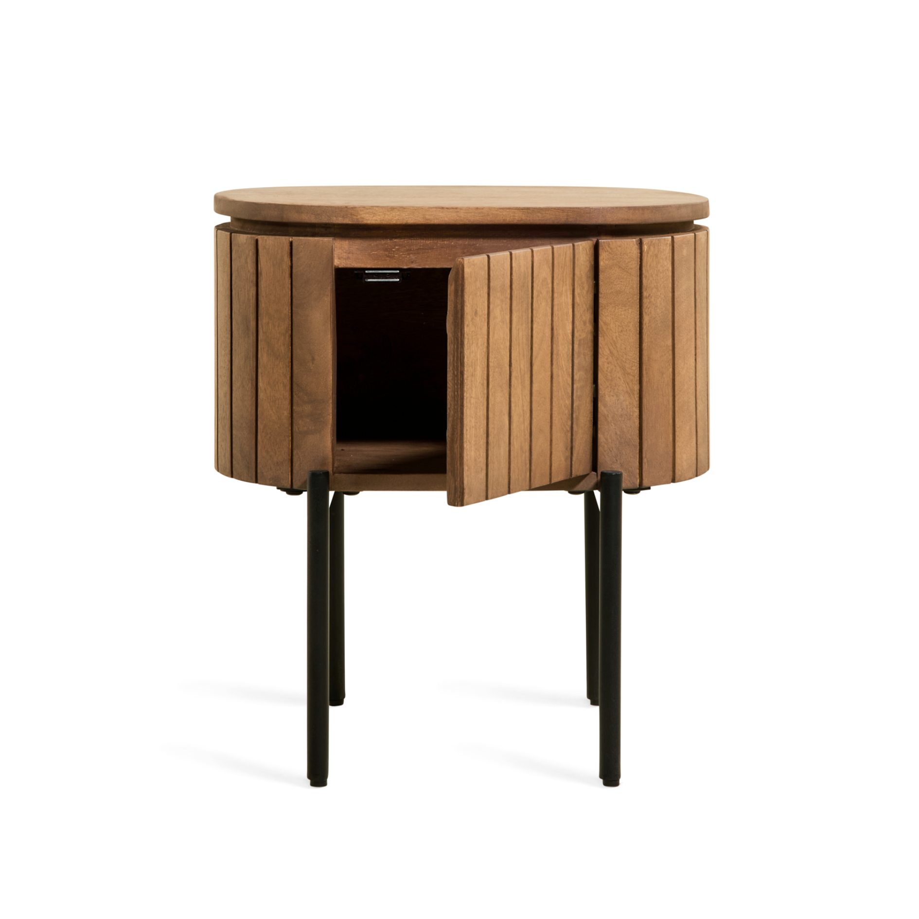 Japandi Nachtkastje - Lichtbruin Staand