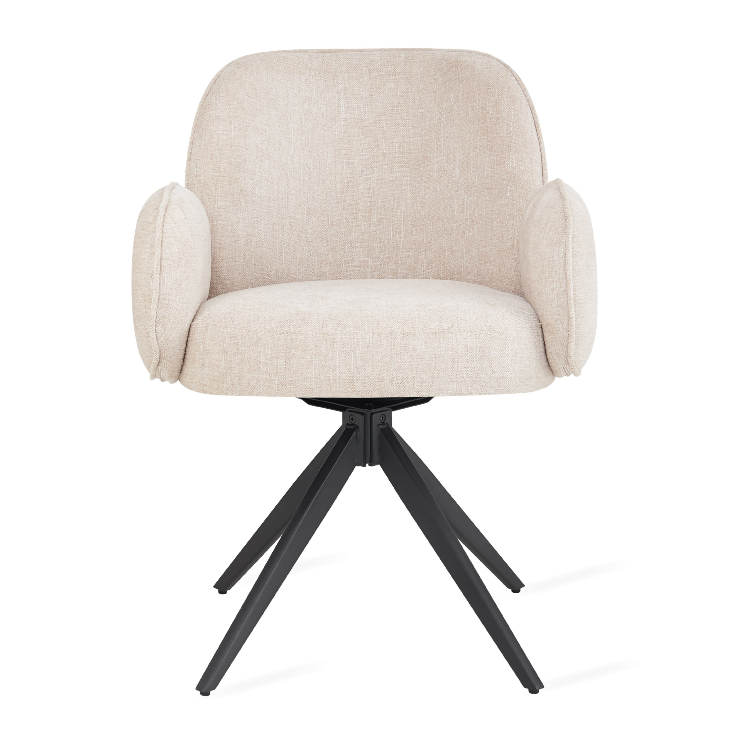 Eetkamerstoel Oslo – Beige Armleuning
