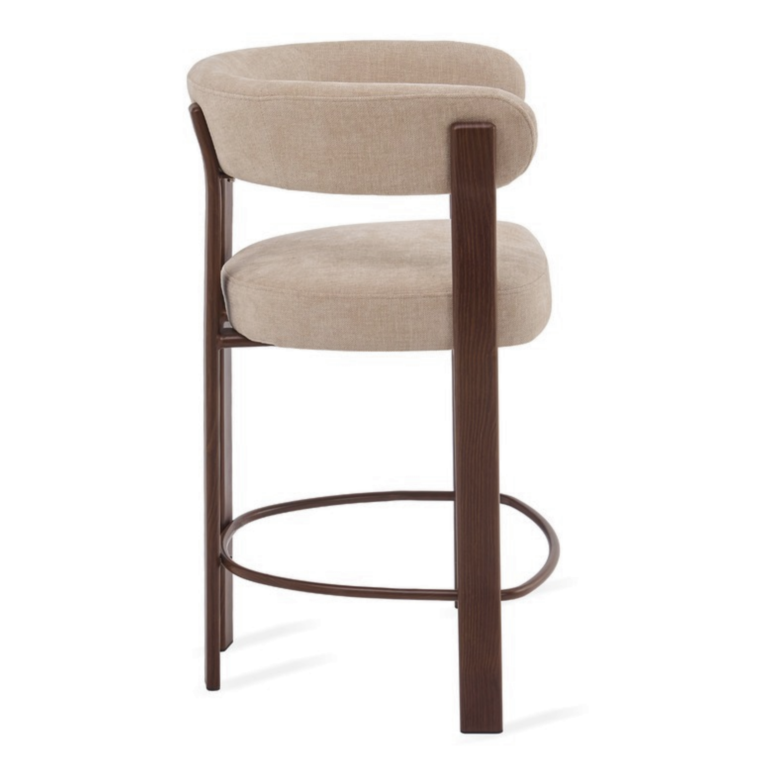 Barkruk Rose – Beige met Armleuning