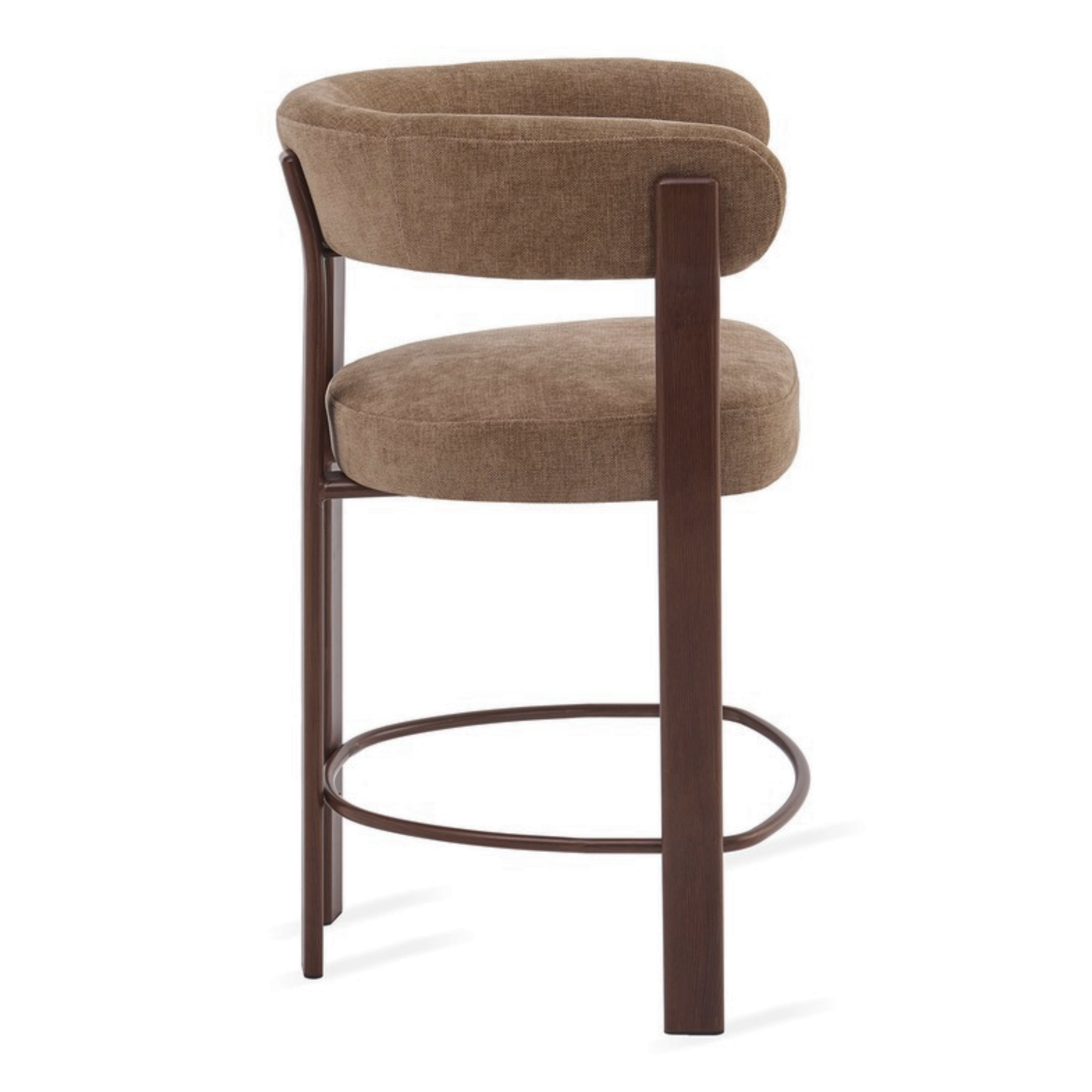 Barkruk Rose – Taupe met Armleuning