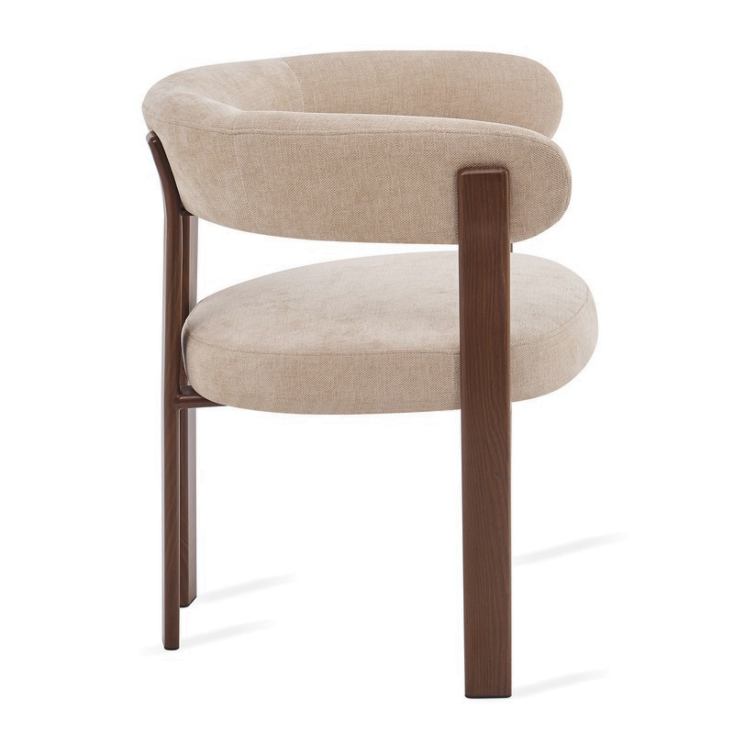 Eetkamerstoel Rose – Beige met Armleuning