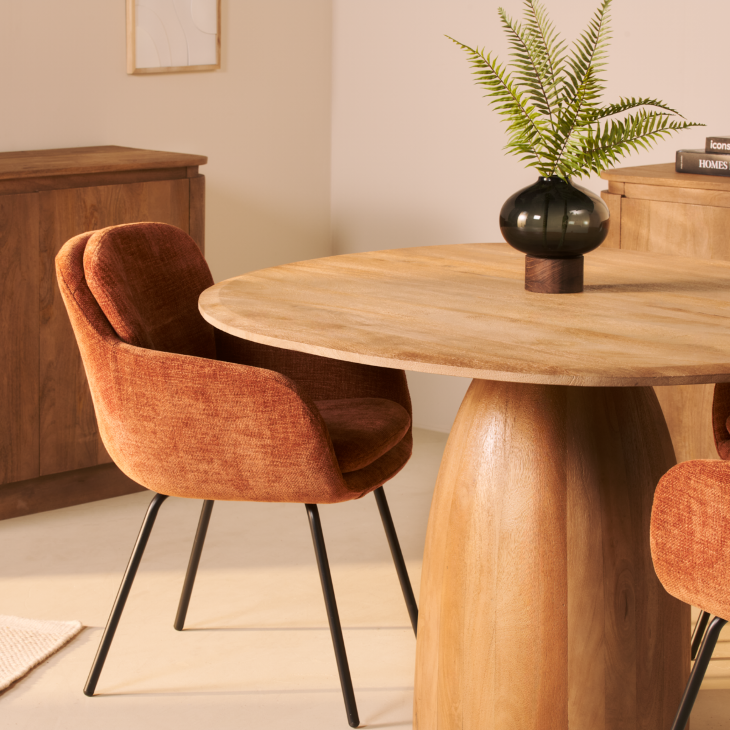 Eettafel Bora – Ø140cm Naturel