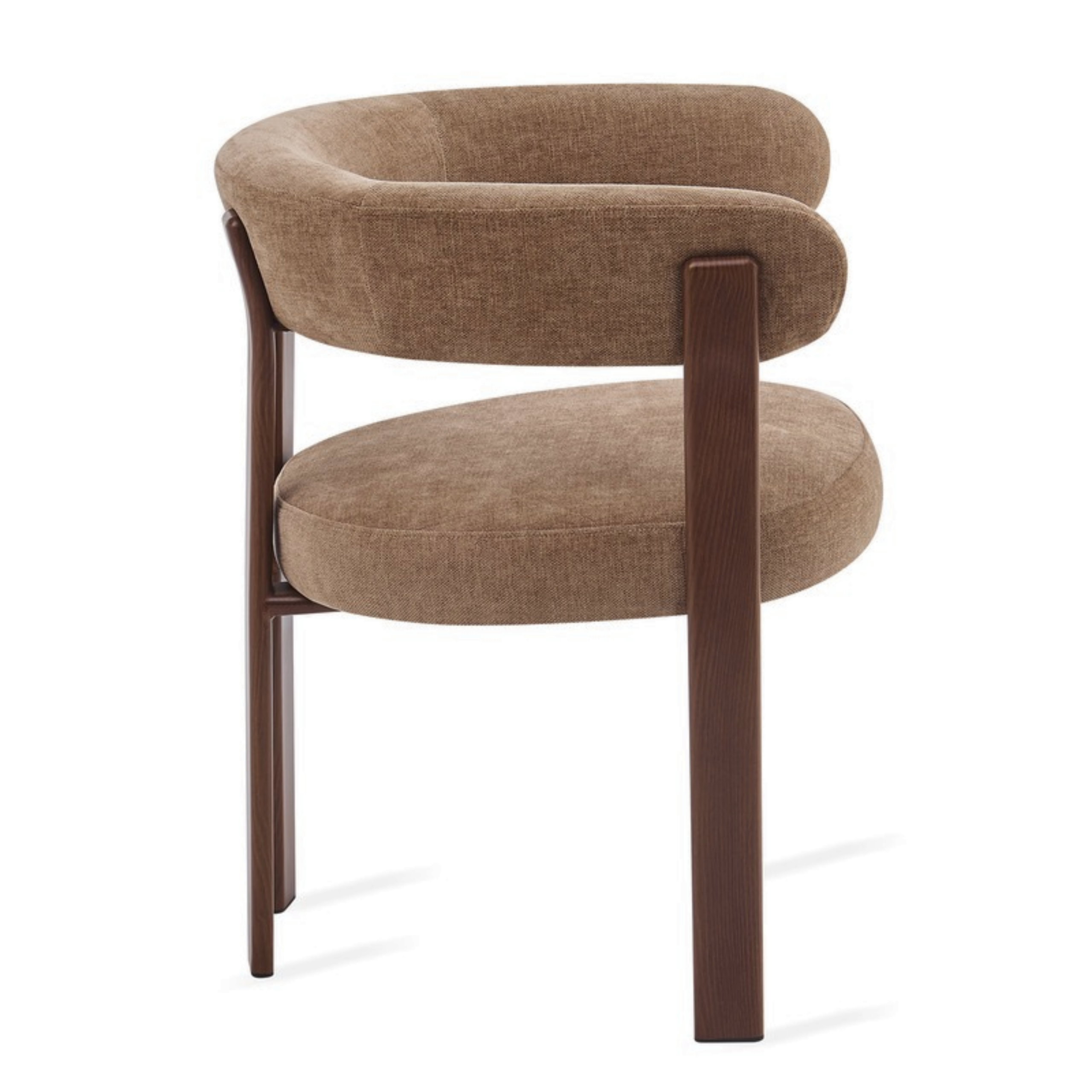 Eetkamerstoel Rose – Taupe met Armleuning