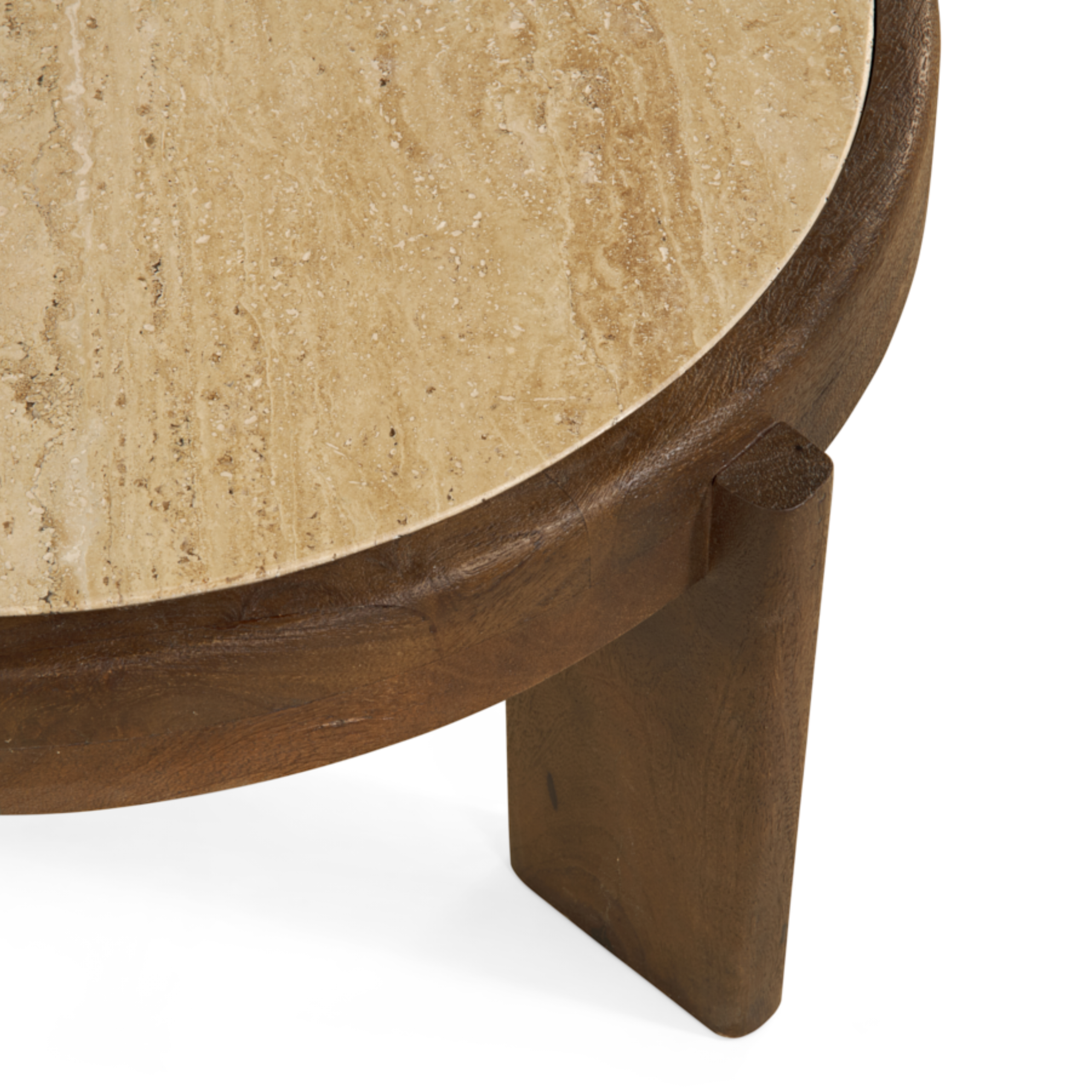 Salontafel Bora – Ø75cm Bruin