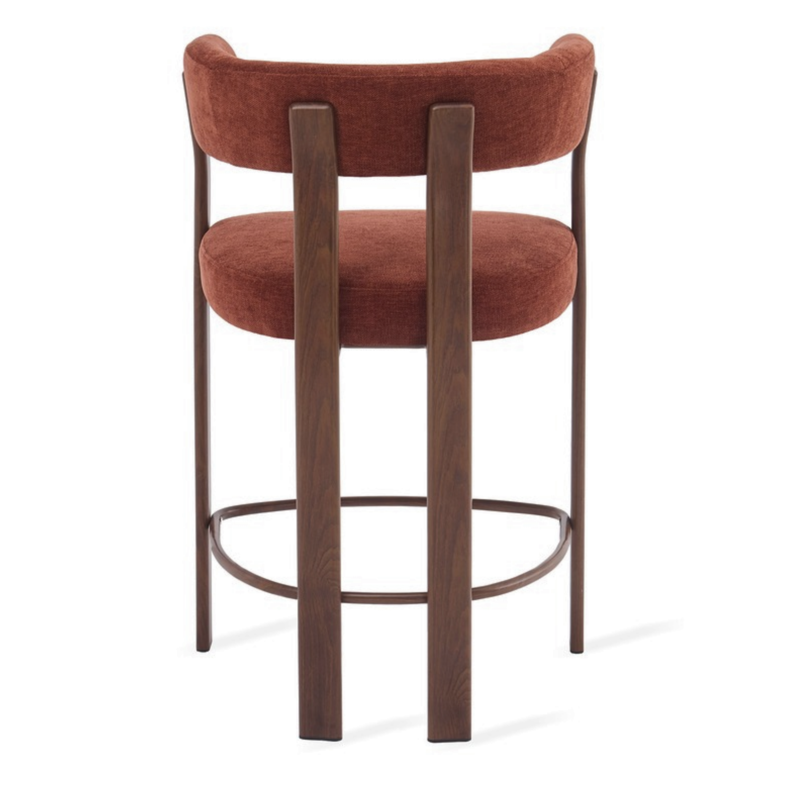 Barkruk Rose – Burgundy met Armleuning
