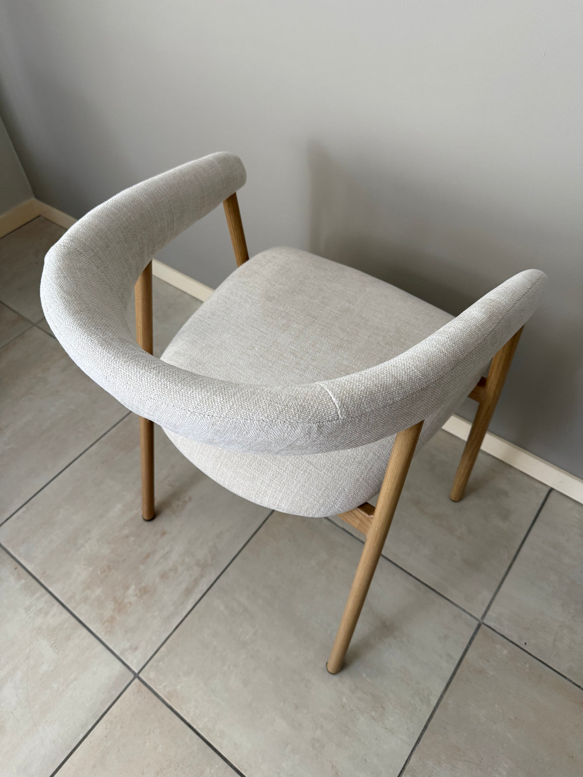 Eetkamerstoel Japandi - Beige Eiken