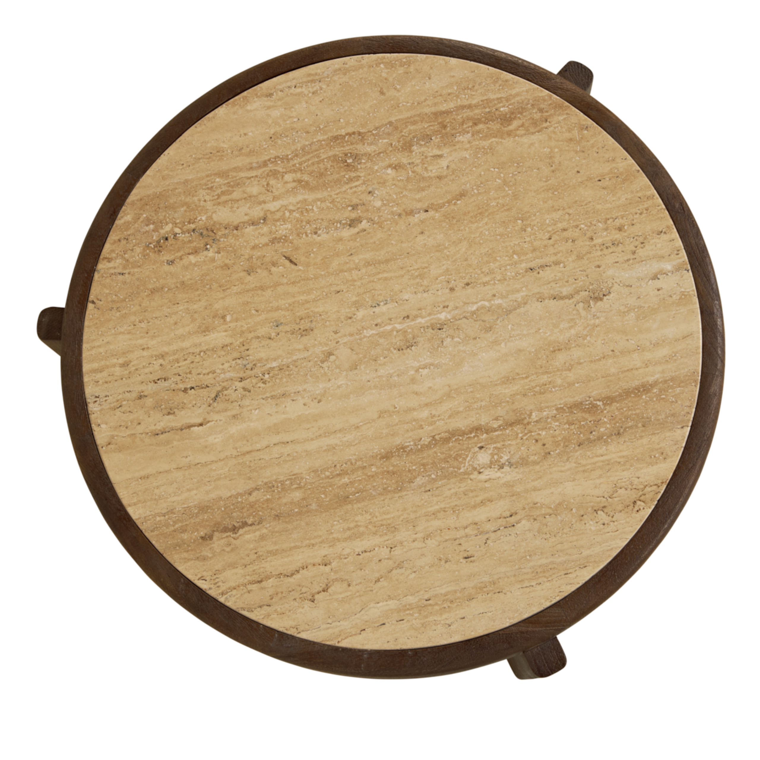 Salontafel Bora – Ø75cm Bruin