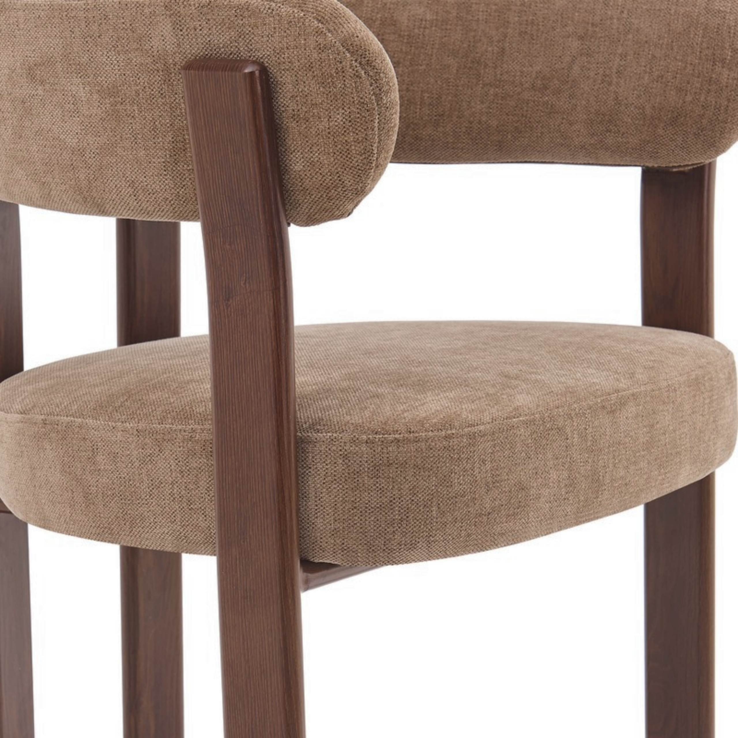 Barkruk Rose – Taupe met Armleuning