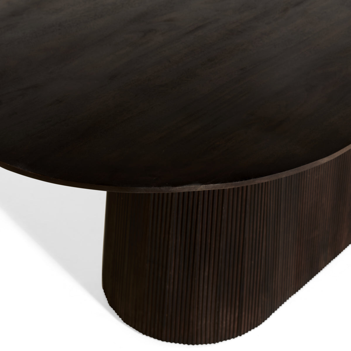 Japandi Eettafel Ovaal - Bruin - 180cm