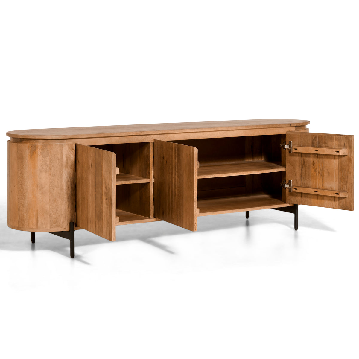 Japandi Tv-Meubel - Lichtbruin - 175cm