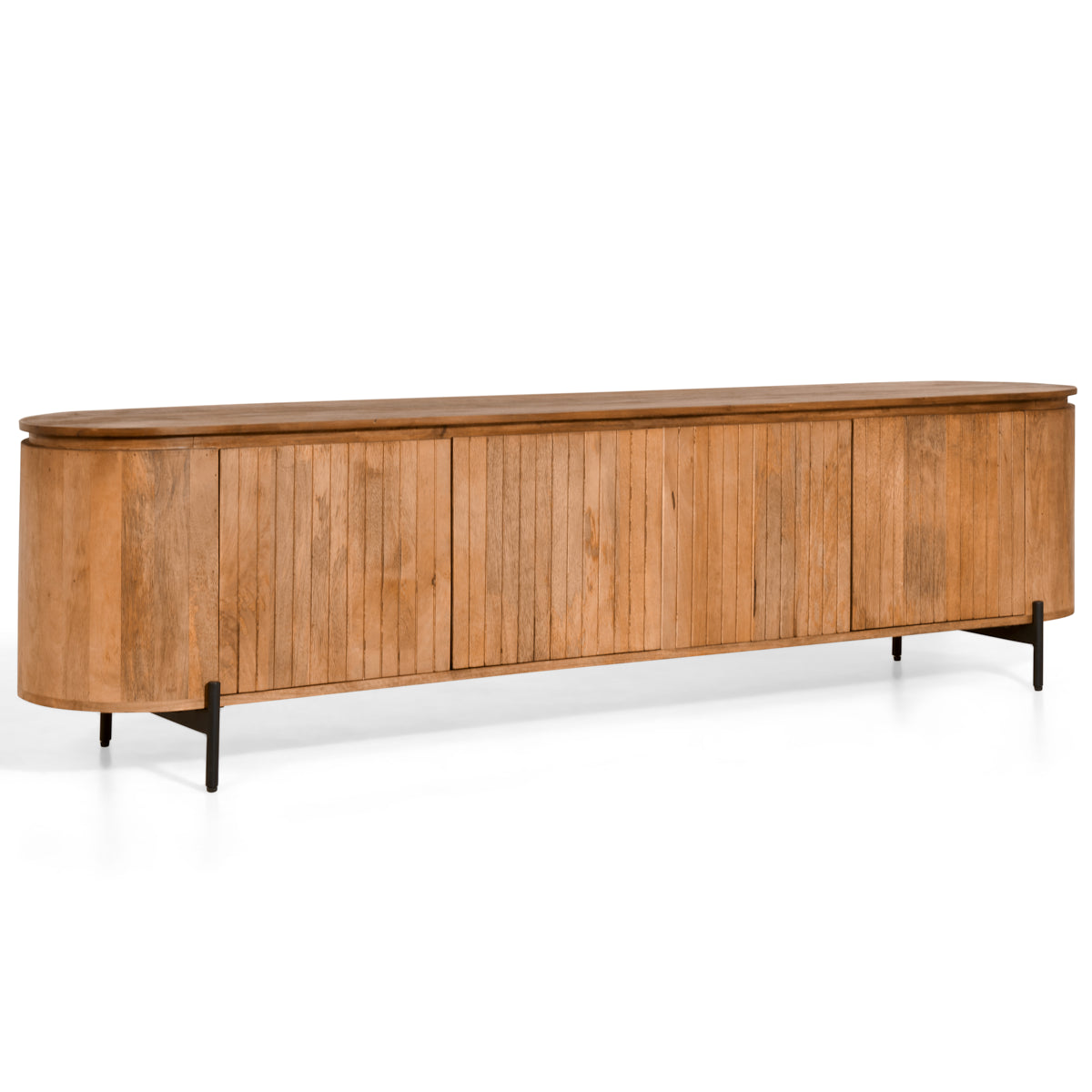 Japandi Tv-Meubel - Lichtbruin - 210cm