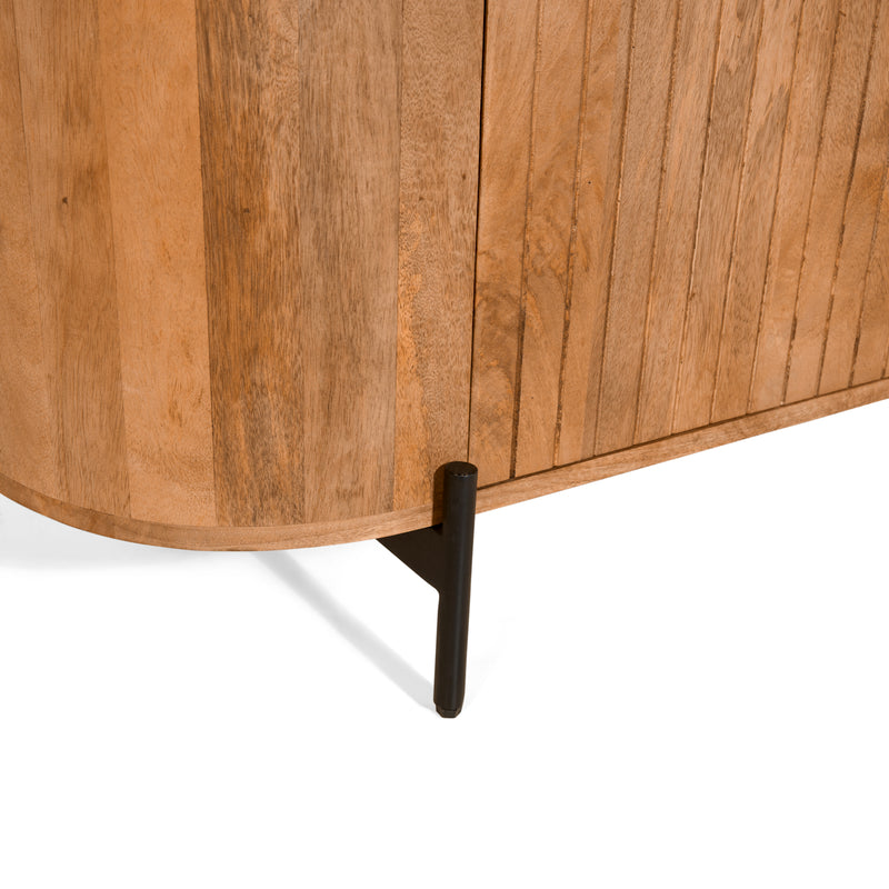Japandi Tv-Meubel - Lichtbruin - 210cm