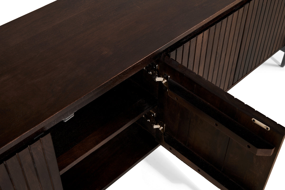 Japandi Tv-Meubel - Bruin - 175cm