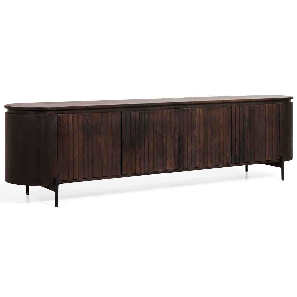 Japandi Tv-Meubel - Bruin - 210cm