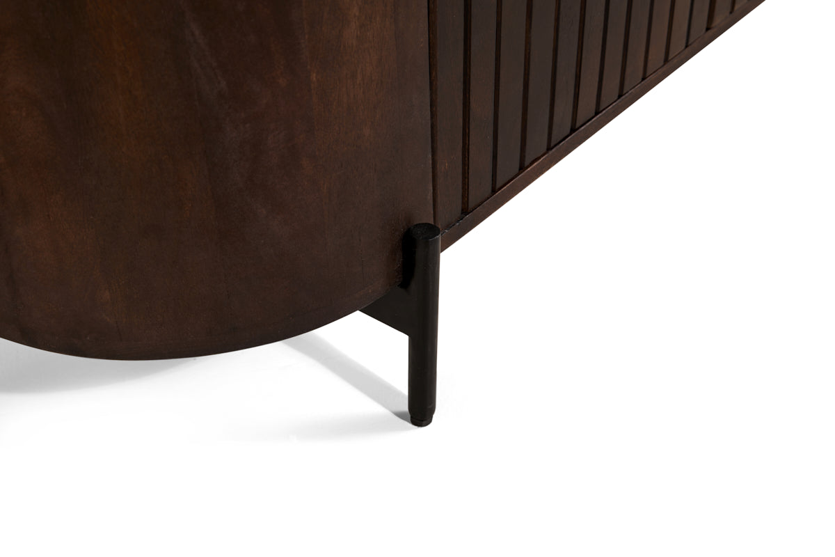 Japandi Tv-Meubel - Bruin - 210cm