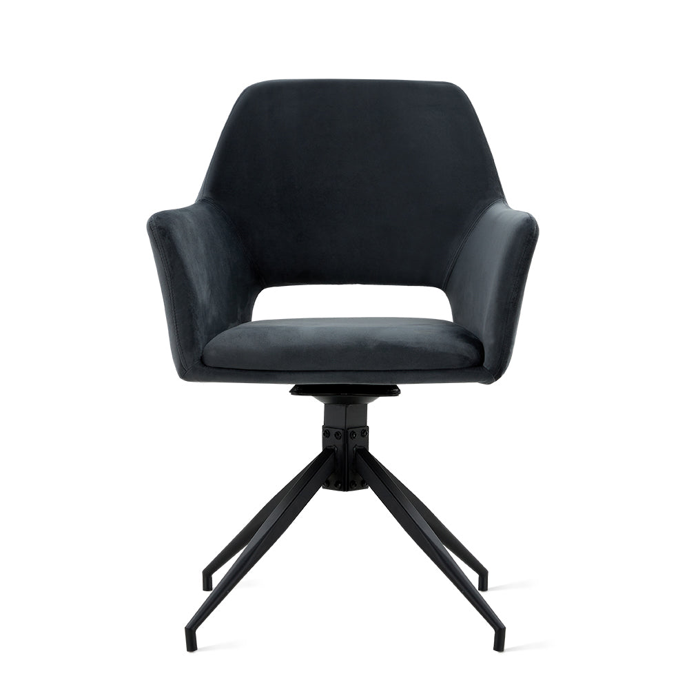 Eetkamerstoel Tess - Velvet Antraciet