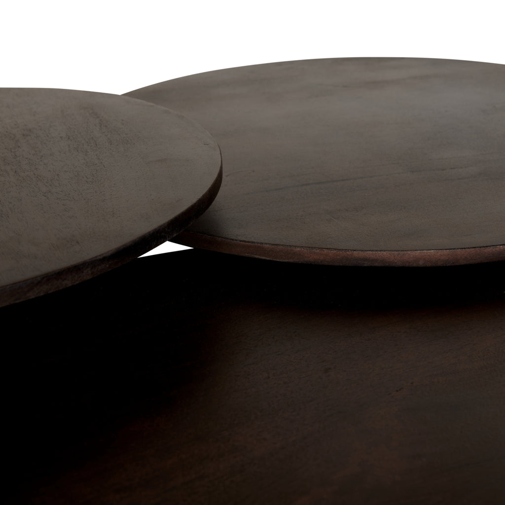 Bijzettafel Mokka Bruin 50Øcm - Dbmeubels