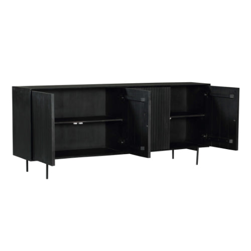 Dressoir Madison Zwart | 210 cm - Dbmeubels
