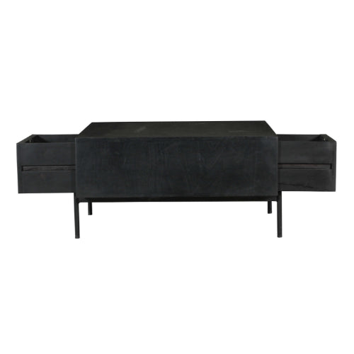 Salontafel Madison Zwart | 80x80 cm - Dbmeubels